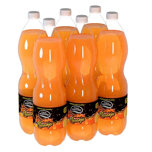 [220124] Orange Zero Calorie Soft Drink Box of 6 bottles of 1500ml