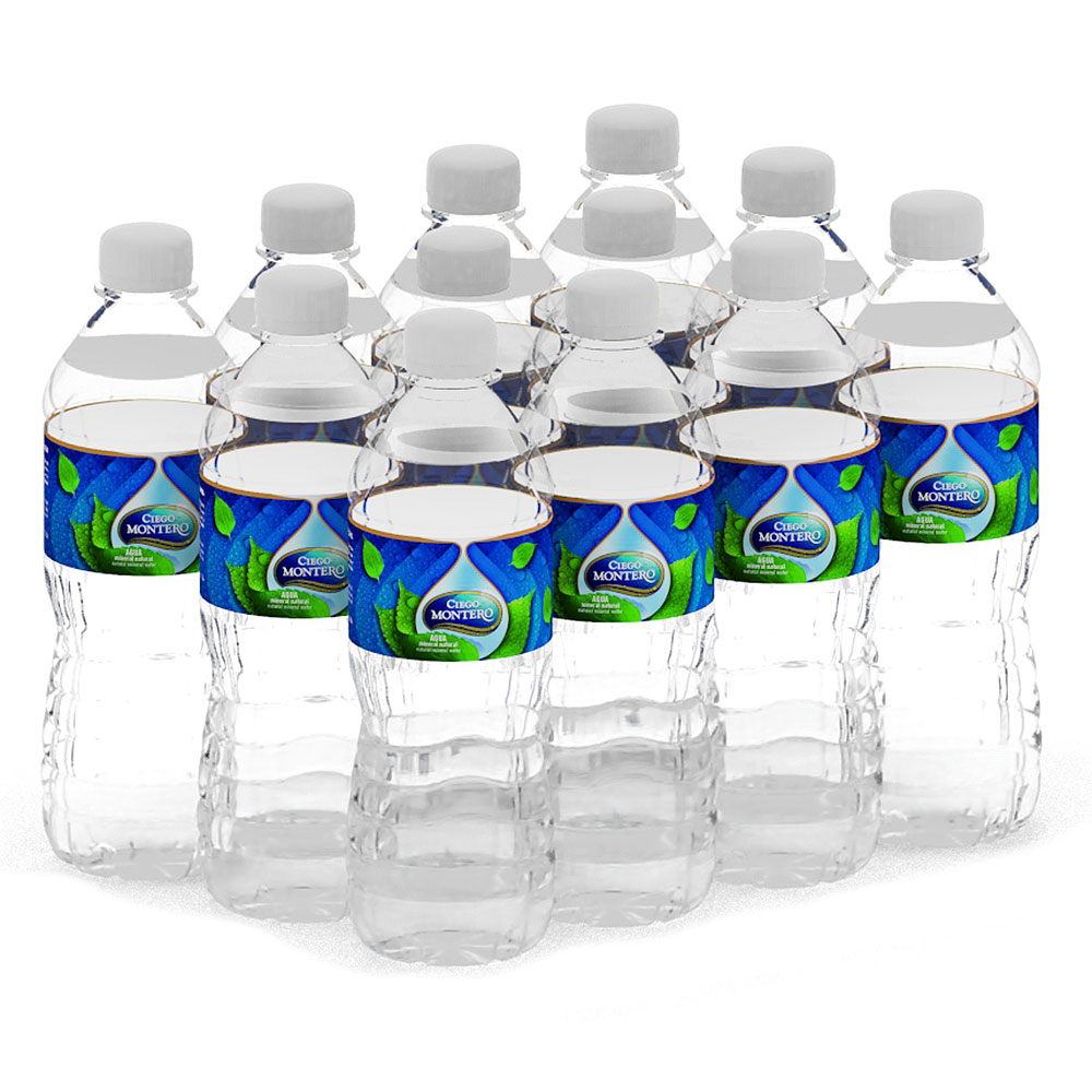 Natural Water. Box of 12 bottles of 500 ml