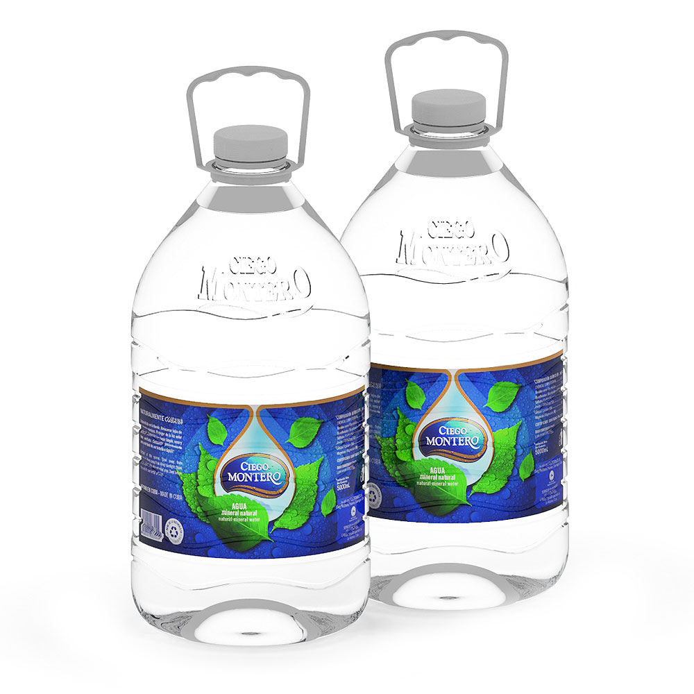 Natural Water. Case of 2 bottles of 5000 ml
