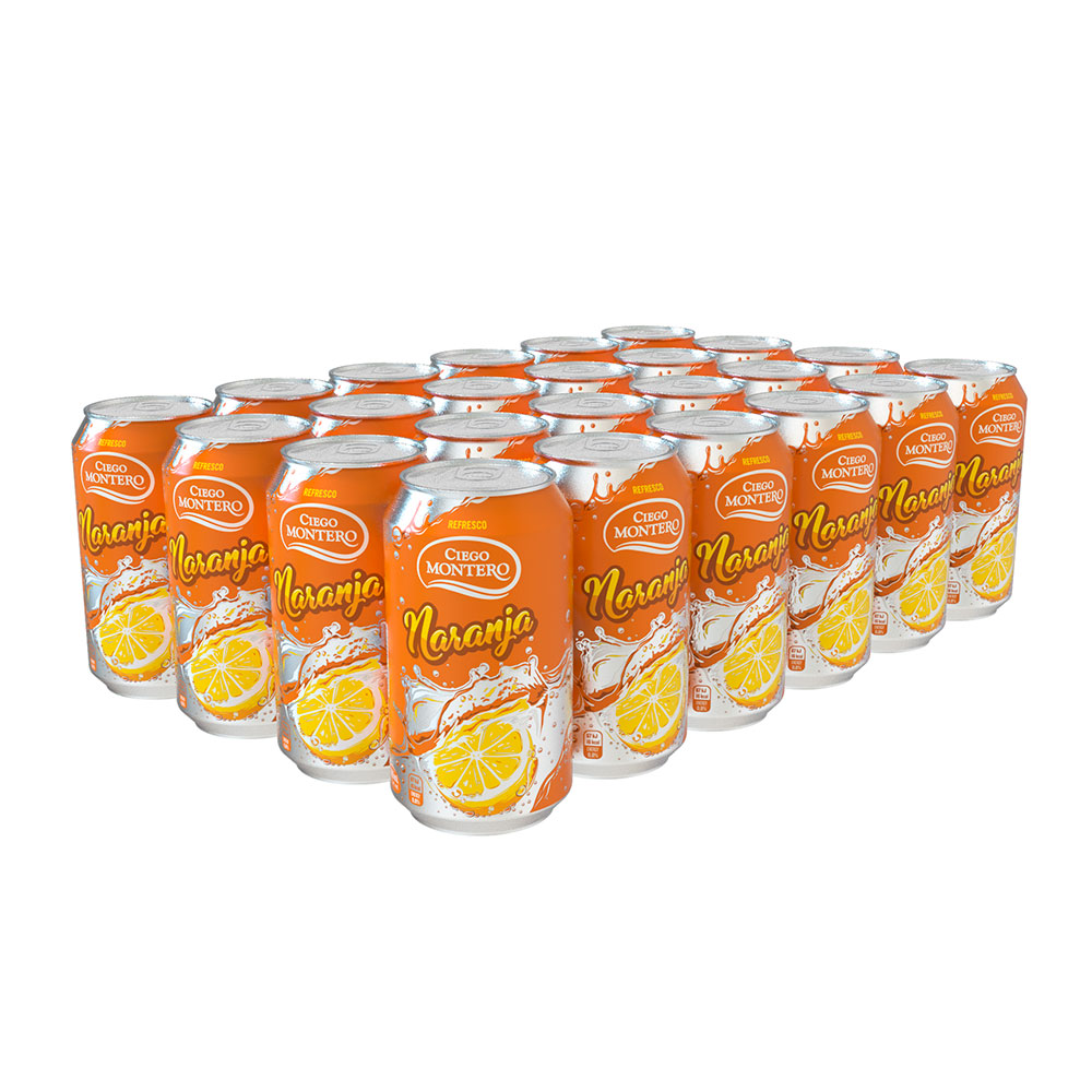 Orange Soft Drink Box of 24 cans of 355ml