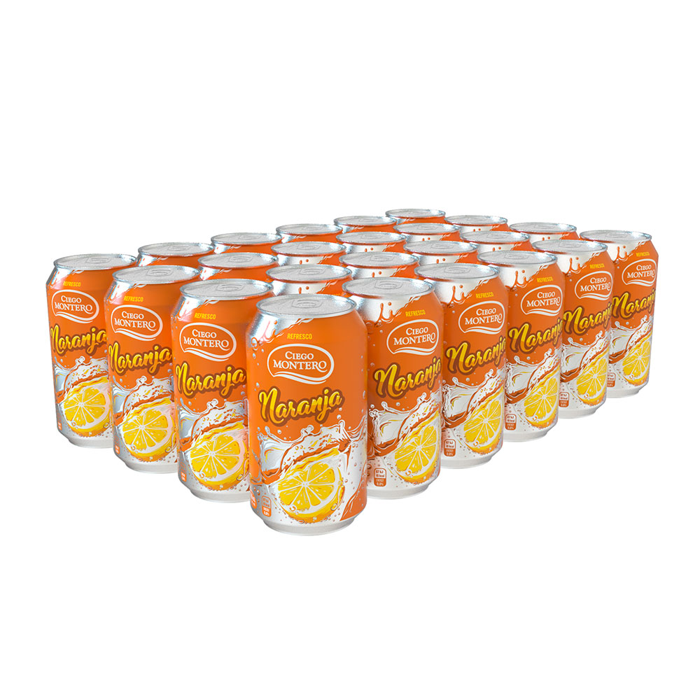 Refresco Naranja Caja de 24 latas de 355ml