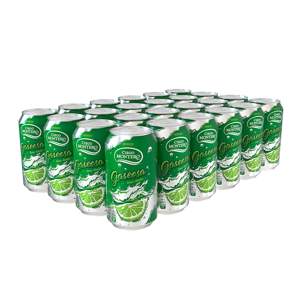 Lemon Lime Soft Drink Box of 24 cans of 355ml