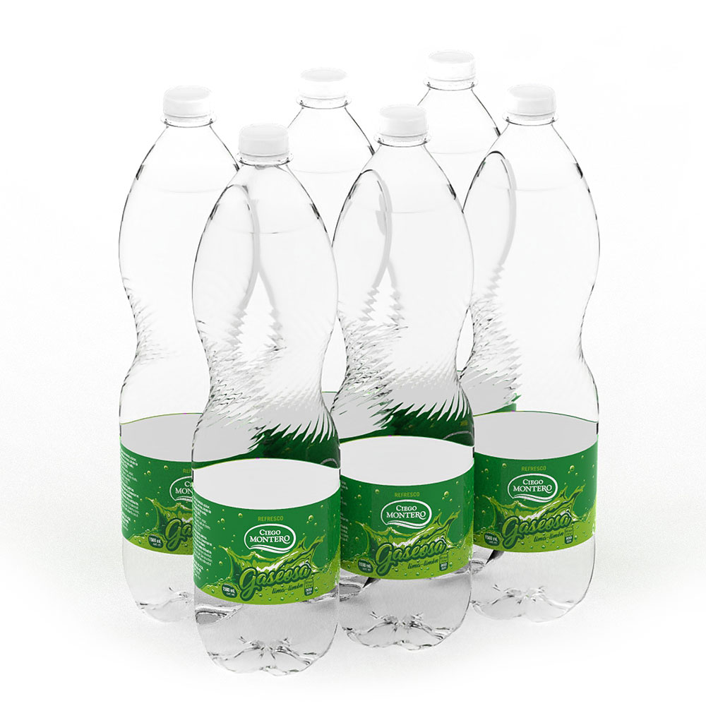 Lemon Lime Soft Drink Box of 6 bottles of 1500ml