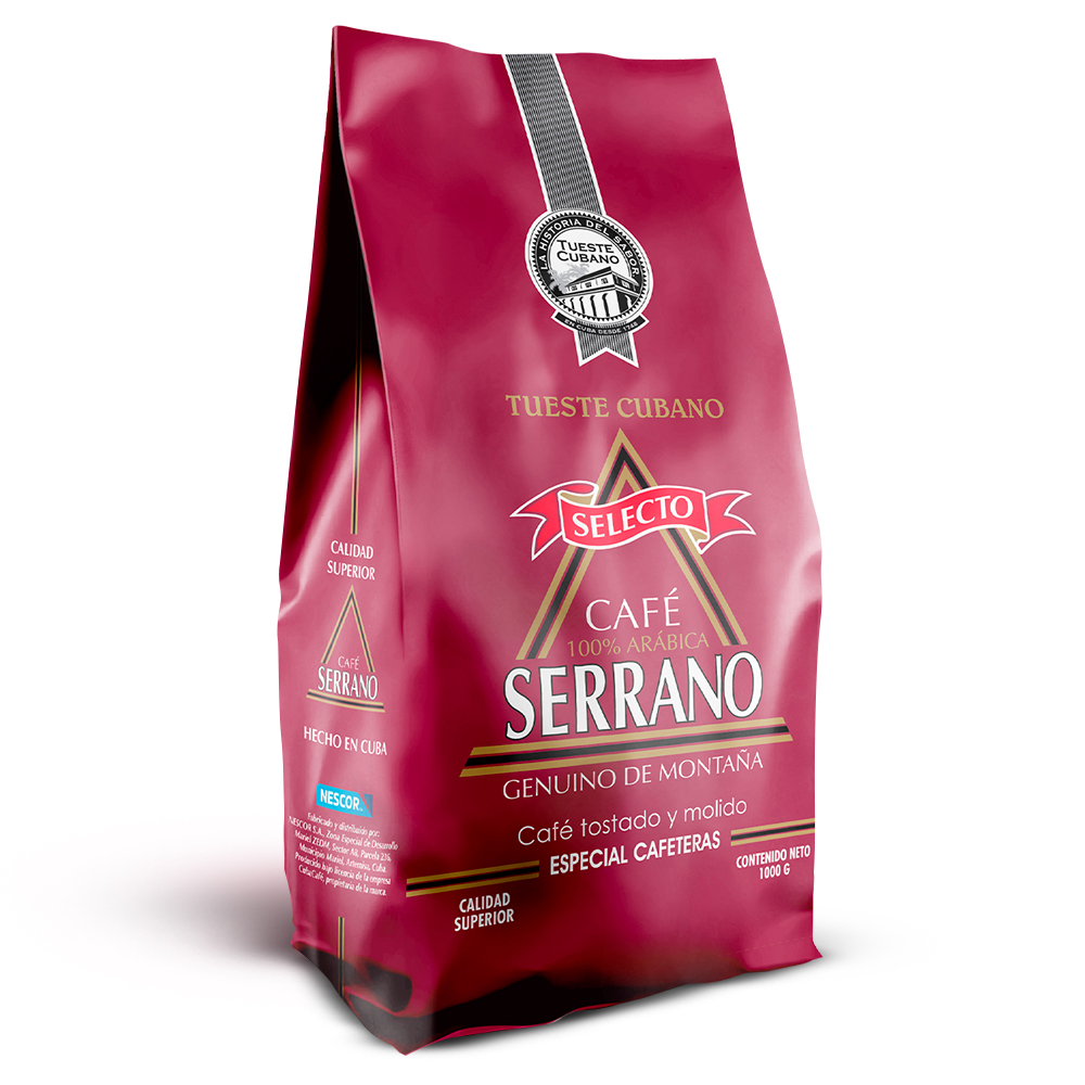 Café SERRANO Tostado y Molido bolsa de 1kg