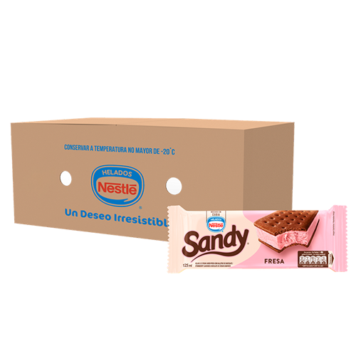 Sandy Ice Cream Sandwich, Strawberry Flavor