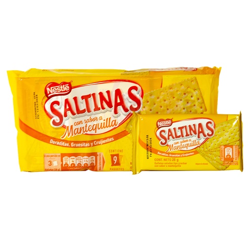 [P23410306-pack] Galletas SALTINAS Sabor Mantequilla