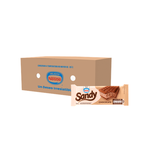 [08502] Bocadito de helado Sandy, sabor Chocolate- caja x 24 unidades