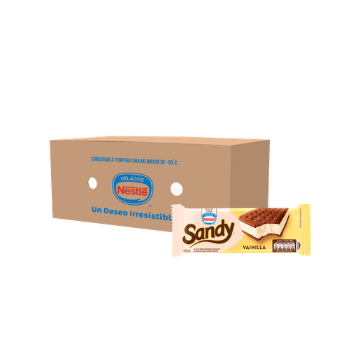 [08501] Sandy ice cream sandwich, Vanilla flavor - box x 24 units