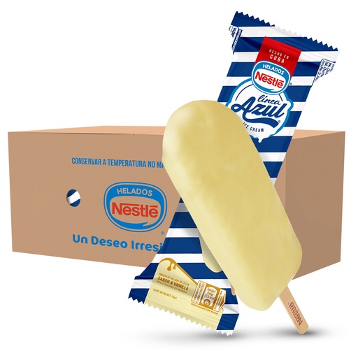 [08130] Línea Azul Popsicles Vanilla- box x 33 units